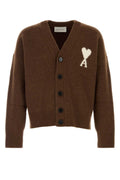 Brown V Neck Cardigan 1