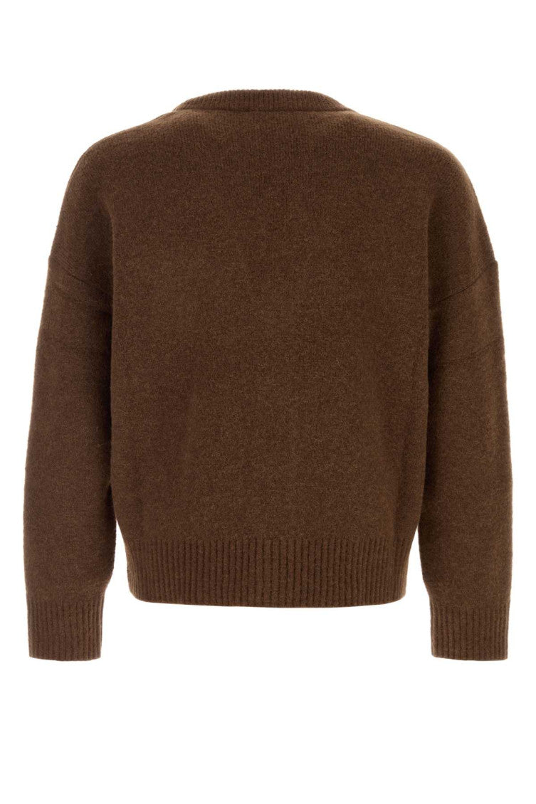 Brown V Neck Cardigan 2