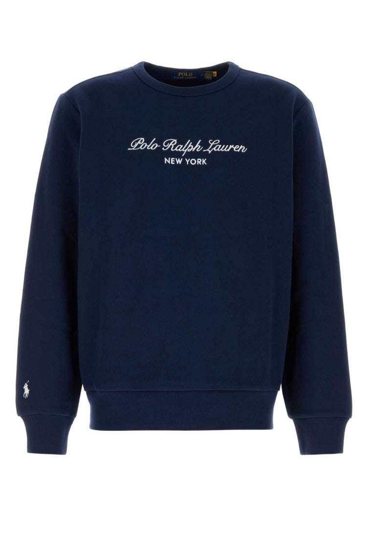 Blue Crew Neck Sweatshirt 1