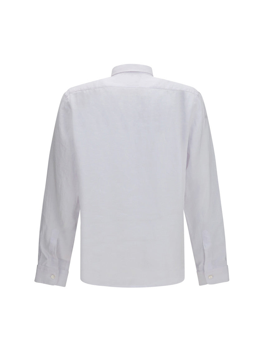 White Regular Solid Shirt 2
