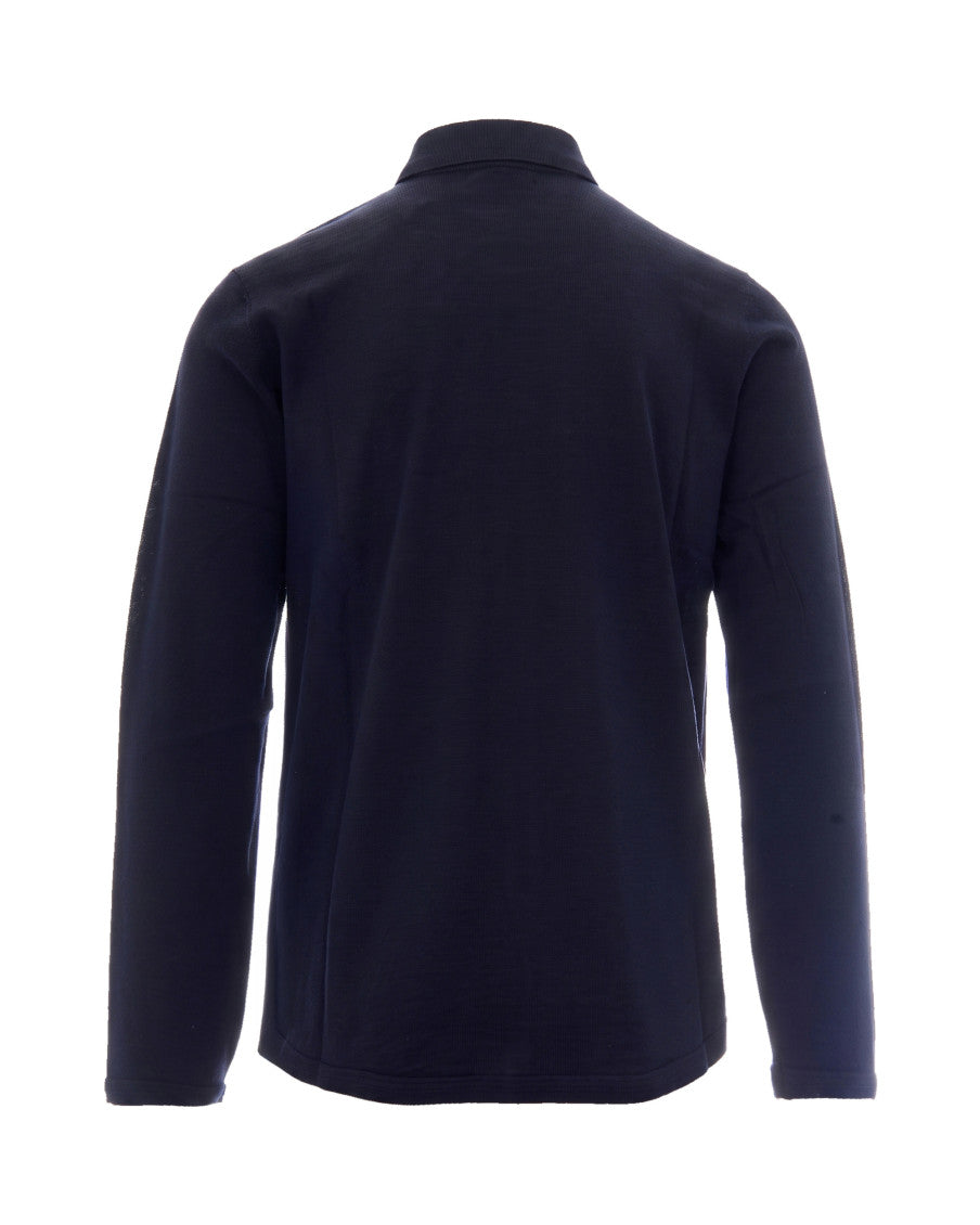Navy Blue Textured Shirt 2