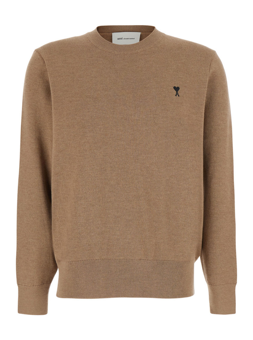 Light Brown Logo Sweater 1