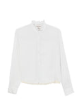 White Regular Stripes Shirt 1