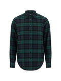 Green Regular Plaid Shirt 1