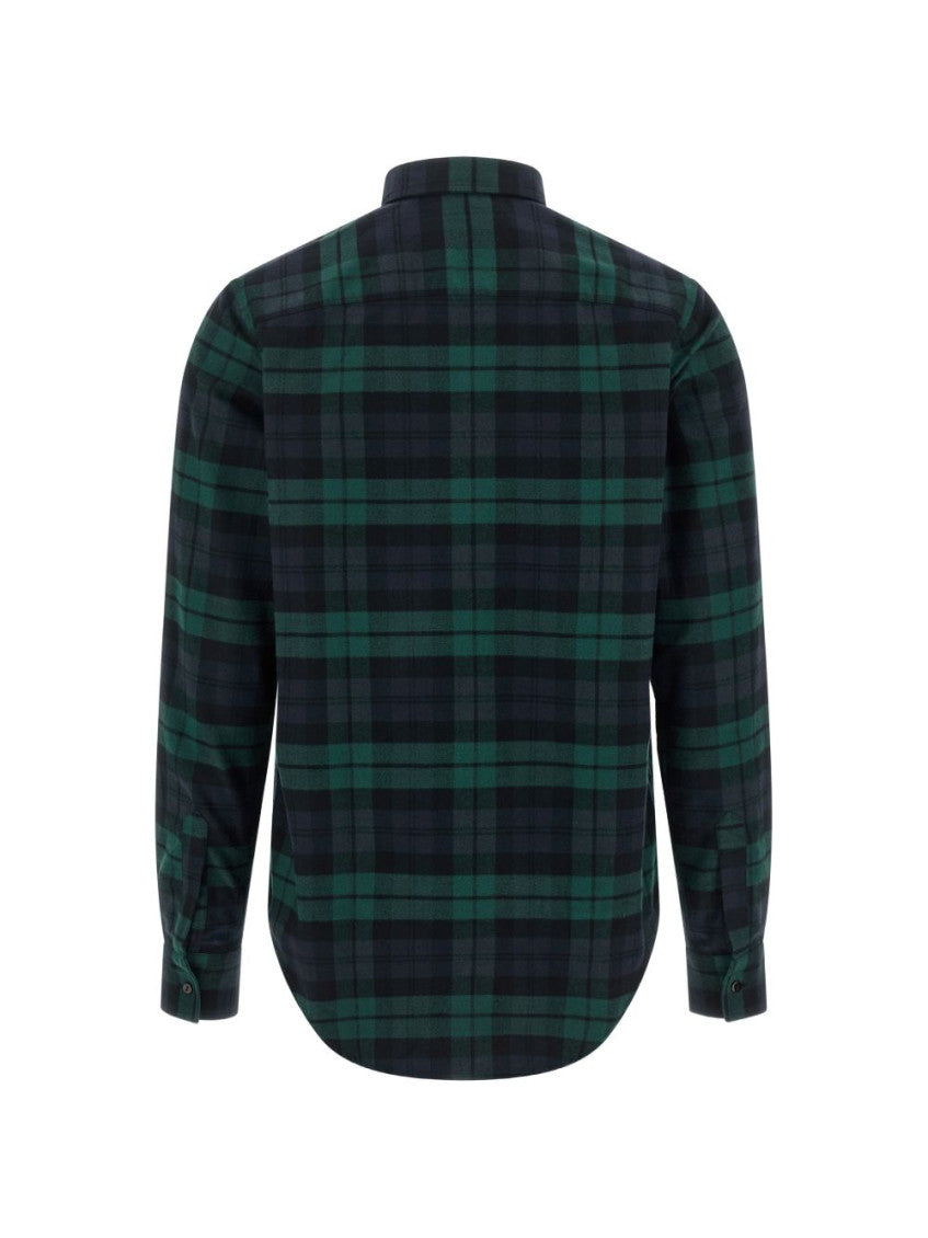 Green Regular Plaid Shirt 2