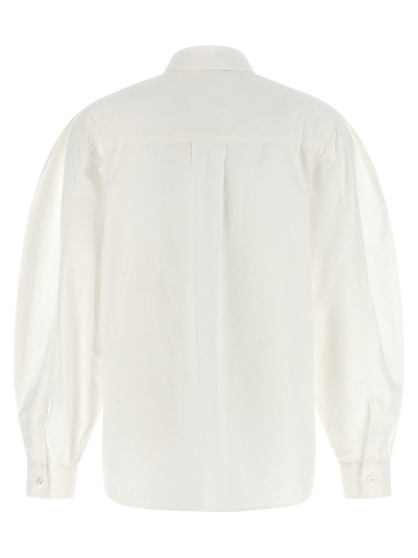 White Oversized Embellished Shirt 2