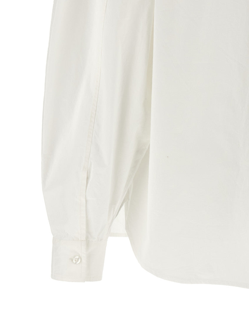 White Oversized Embellished Shirt 4