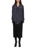 Dark Grey Oversized Solid Shirt 1