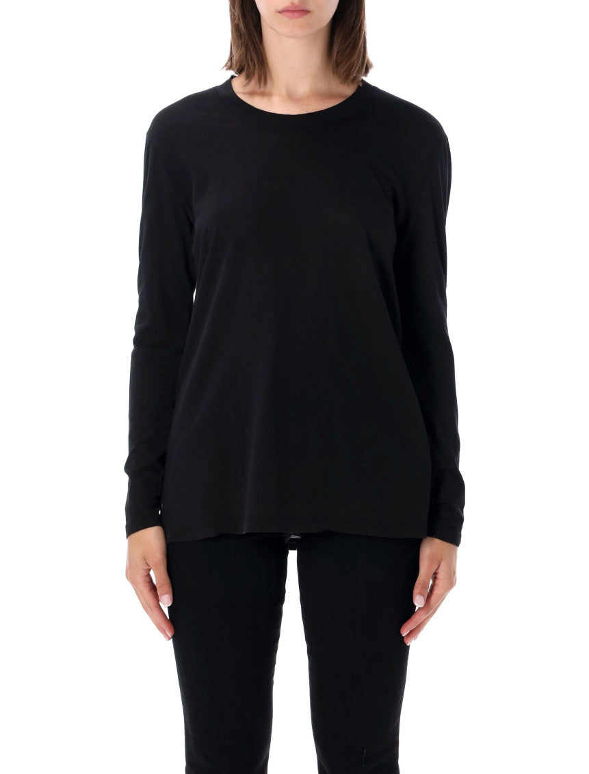 Black Solid Crew Neck T-Shirt 1