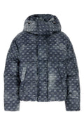 Blue Hooded Down Jacket 1