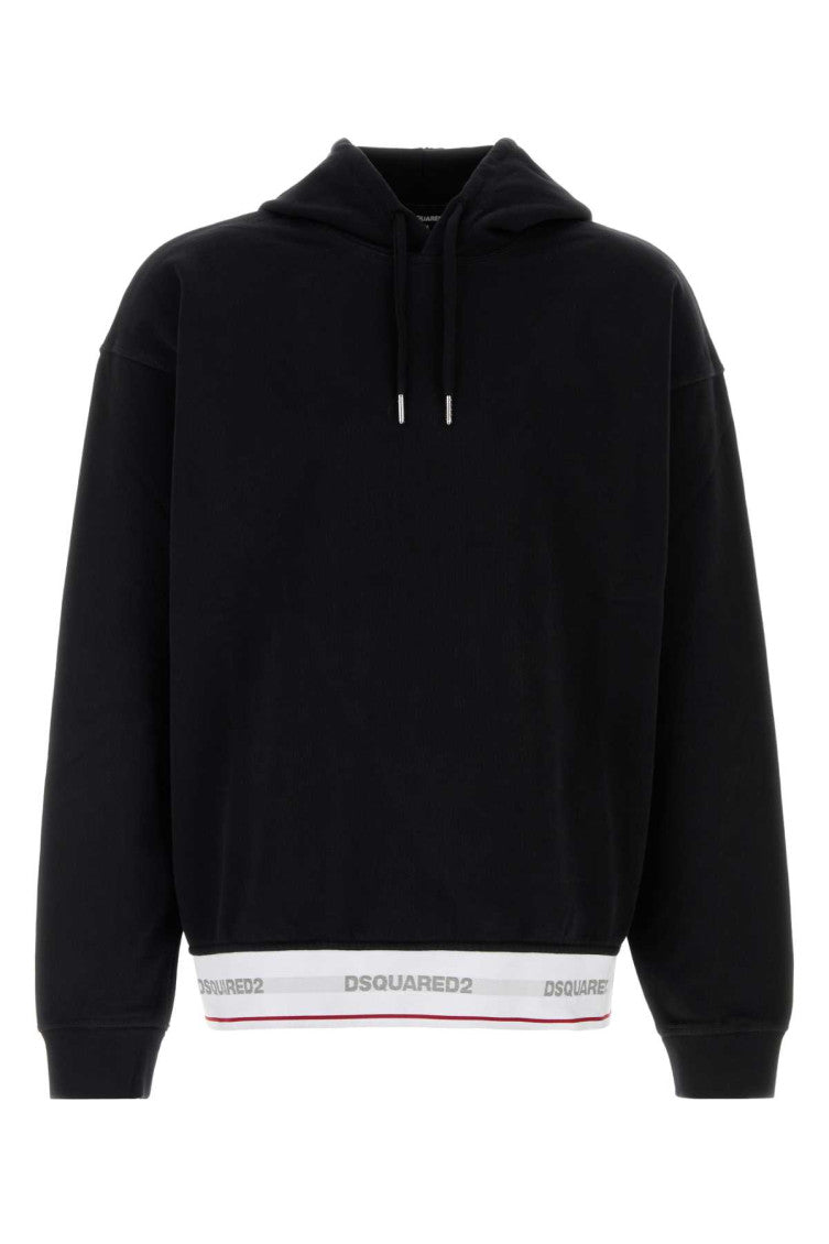 Black Relaxed Hoodie 1