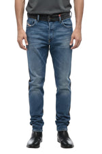 Blue Slim Mid Rise Jeans 1