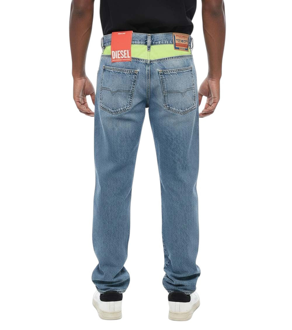 Blue Straight Mid Rise Jeans 2