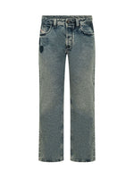 Blue Straight Mid Rise Jeans 1