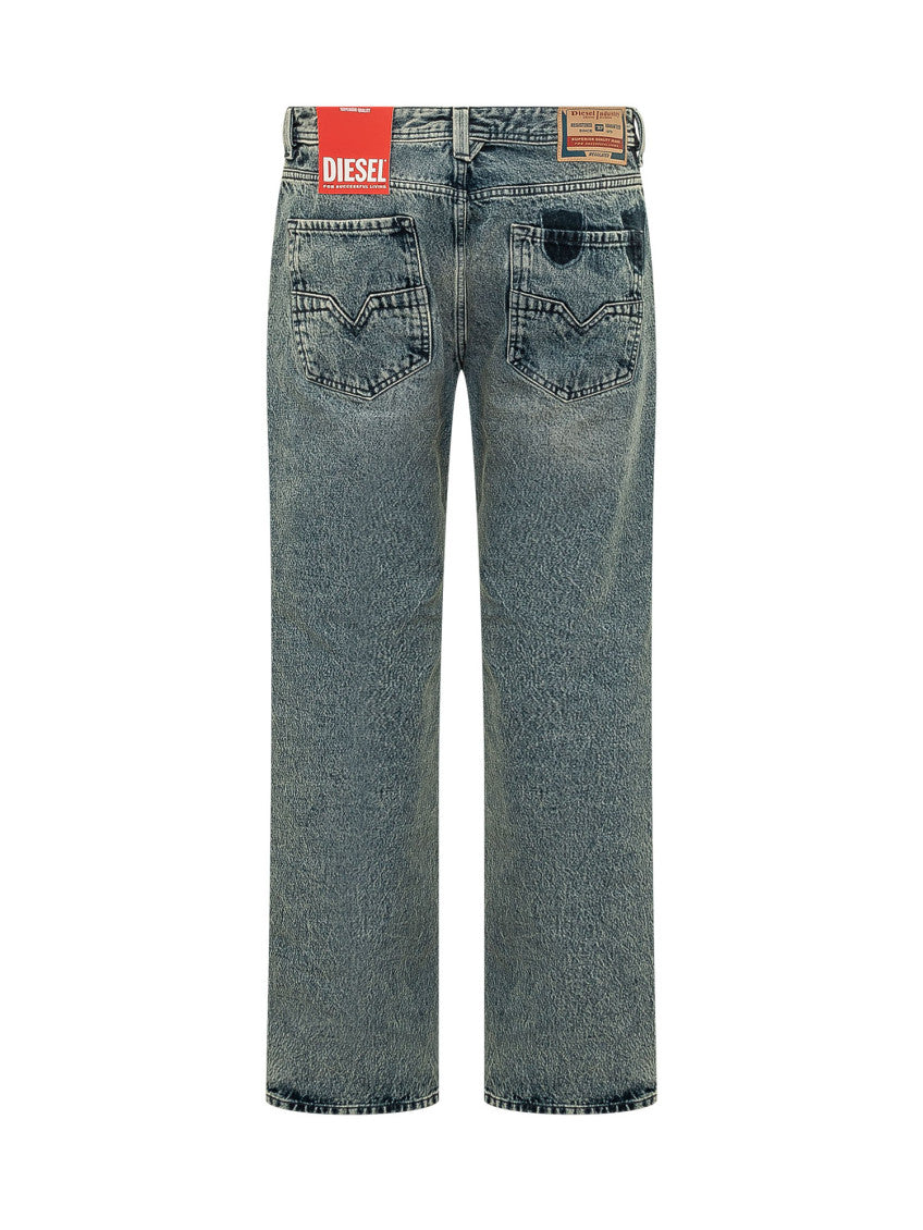 Blue Straight Mid Rise Jeans 2