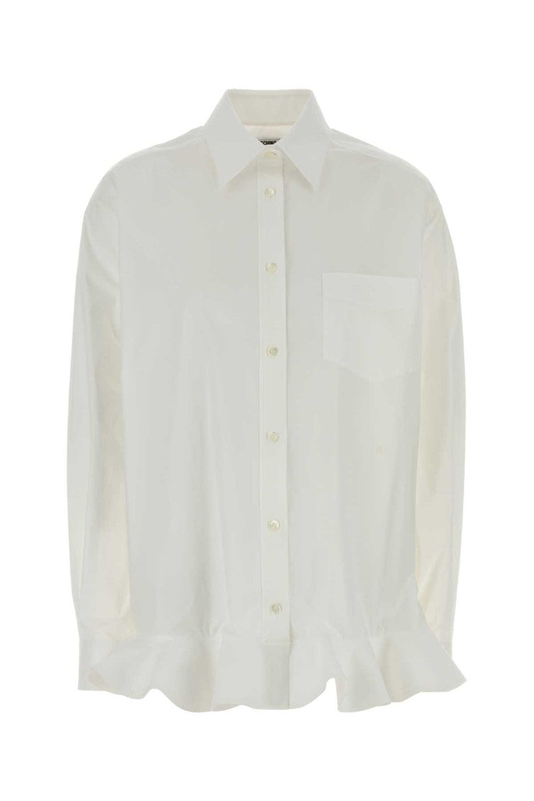 Off White Relaxed Solid Shirt 1