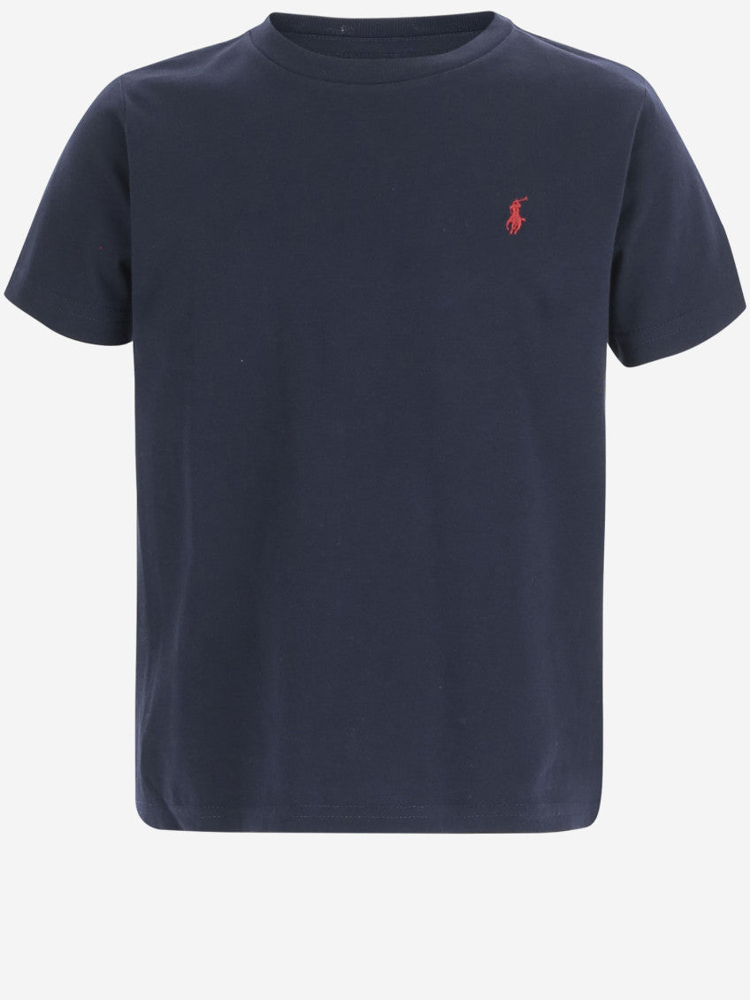 Kids Navy Blue Logo T-Shirt 1