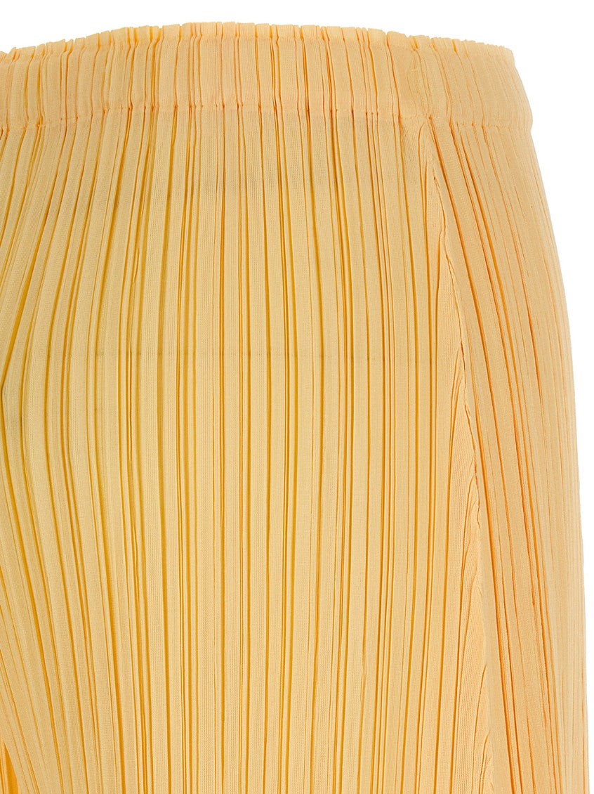 Yellow 'Mellow Pleats' pants 4