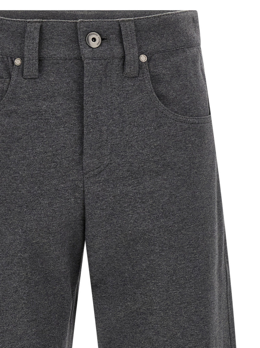 Grey Cotton trousers 3