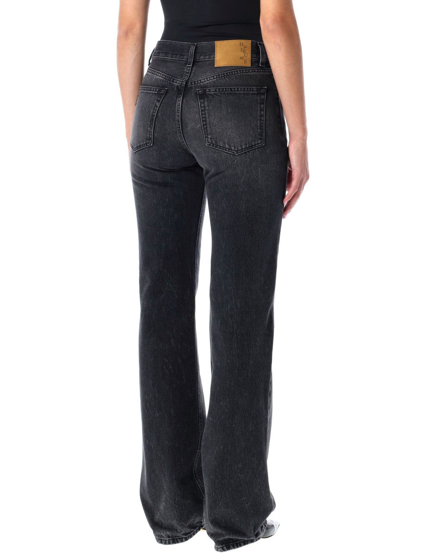 Black Straight-Leg Jeans 2