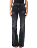 Black Straight-Leg Jeans 1