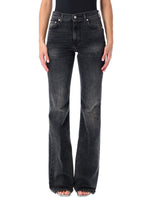 Black Straight-Leg Jeans 1