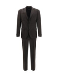 Dark Brown Notched Lapel Suit 1