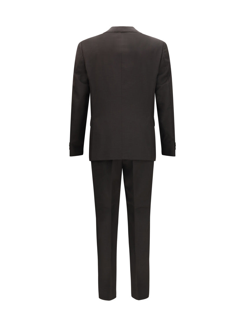 Dark Brown Notched Lapel Suit 2