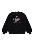 Girls Black Graphic Sweatshirt 1