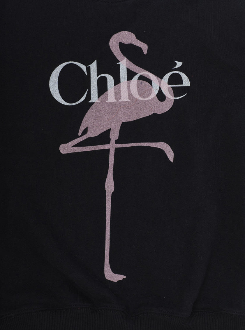 Girls Black Graphic Sweatshirt 3