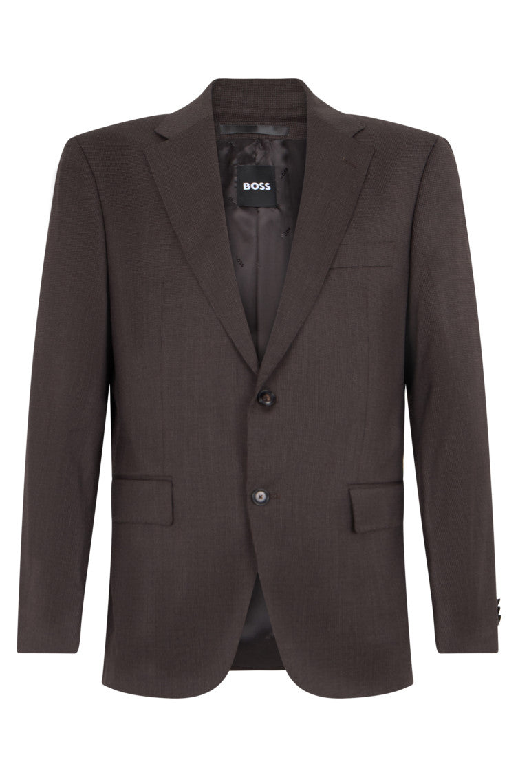 Dark Brown Notched Lapel Suit 2