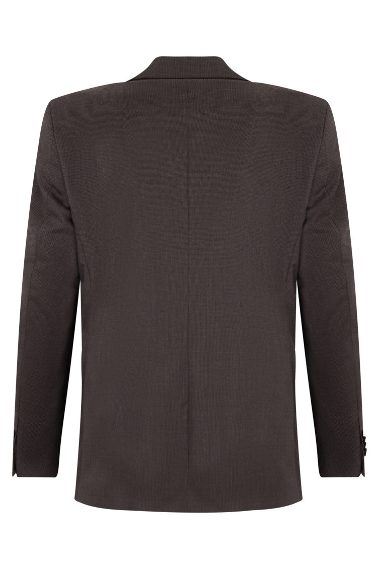 Dark Brown Notched Lapel Suit 3
