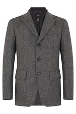 Grey Notched Lapel Blazer 1