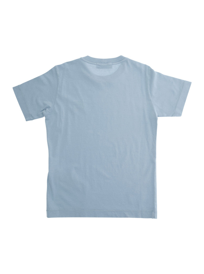 Boys Light Blue Cotton T-Shirt 2