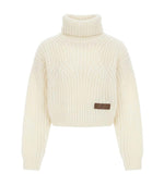 Girls White Knitted Sweater 1