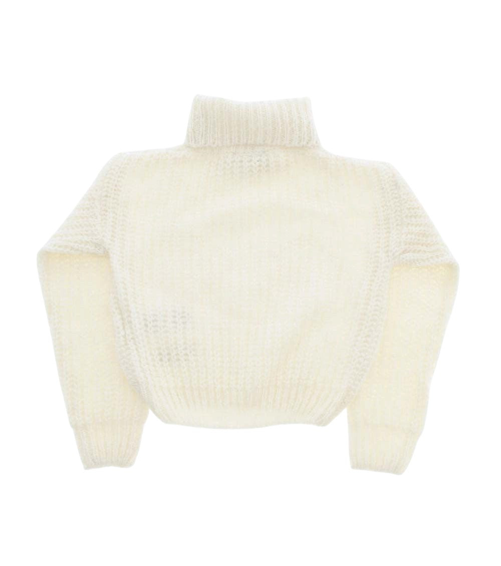 Girls White Knitted Sweater 2