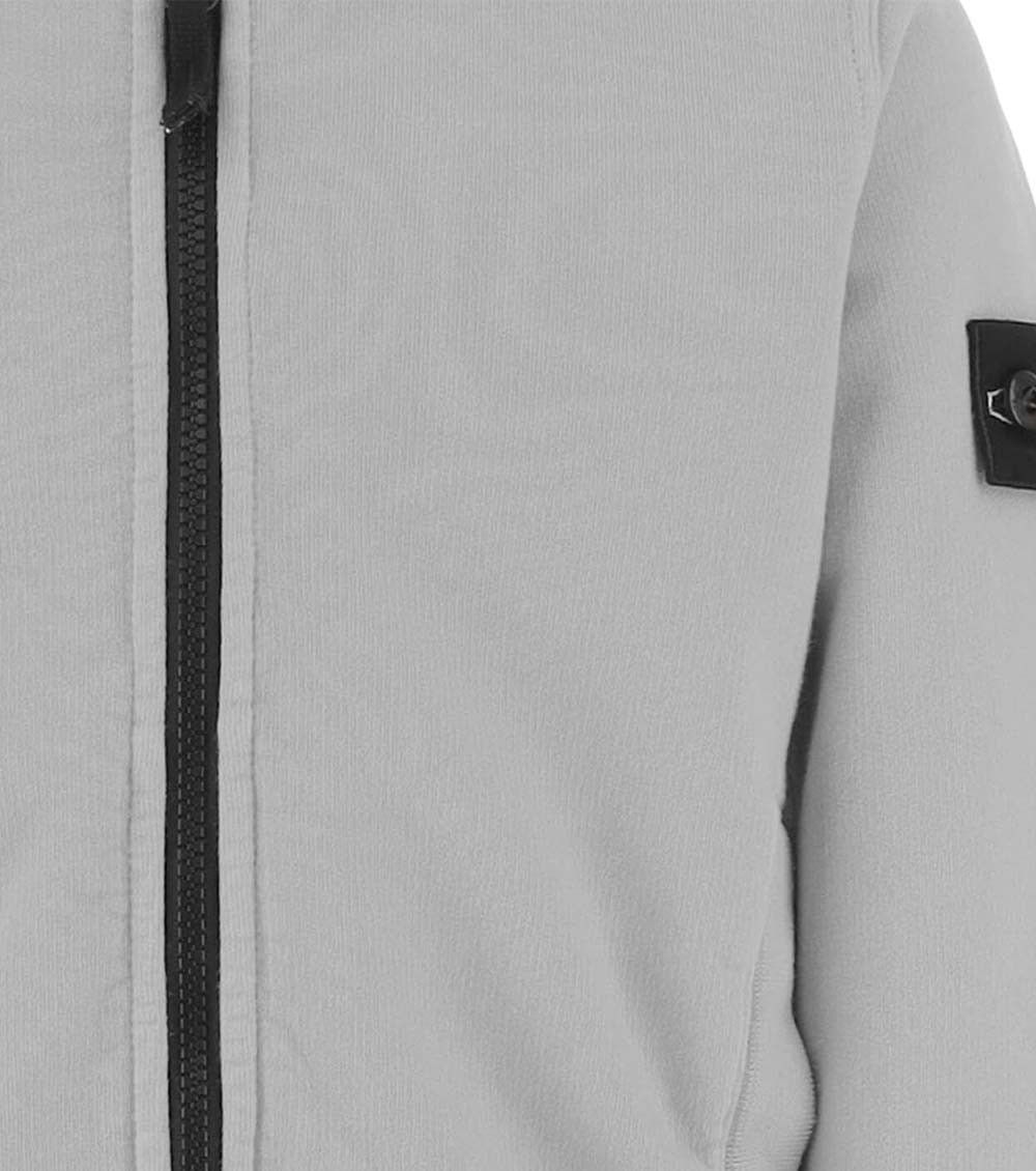 Boys Light Grey Cotton Hoodie 3