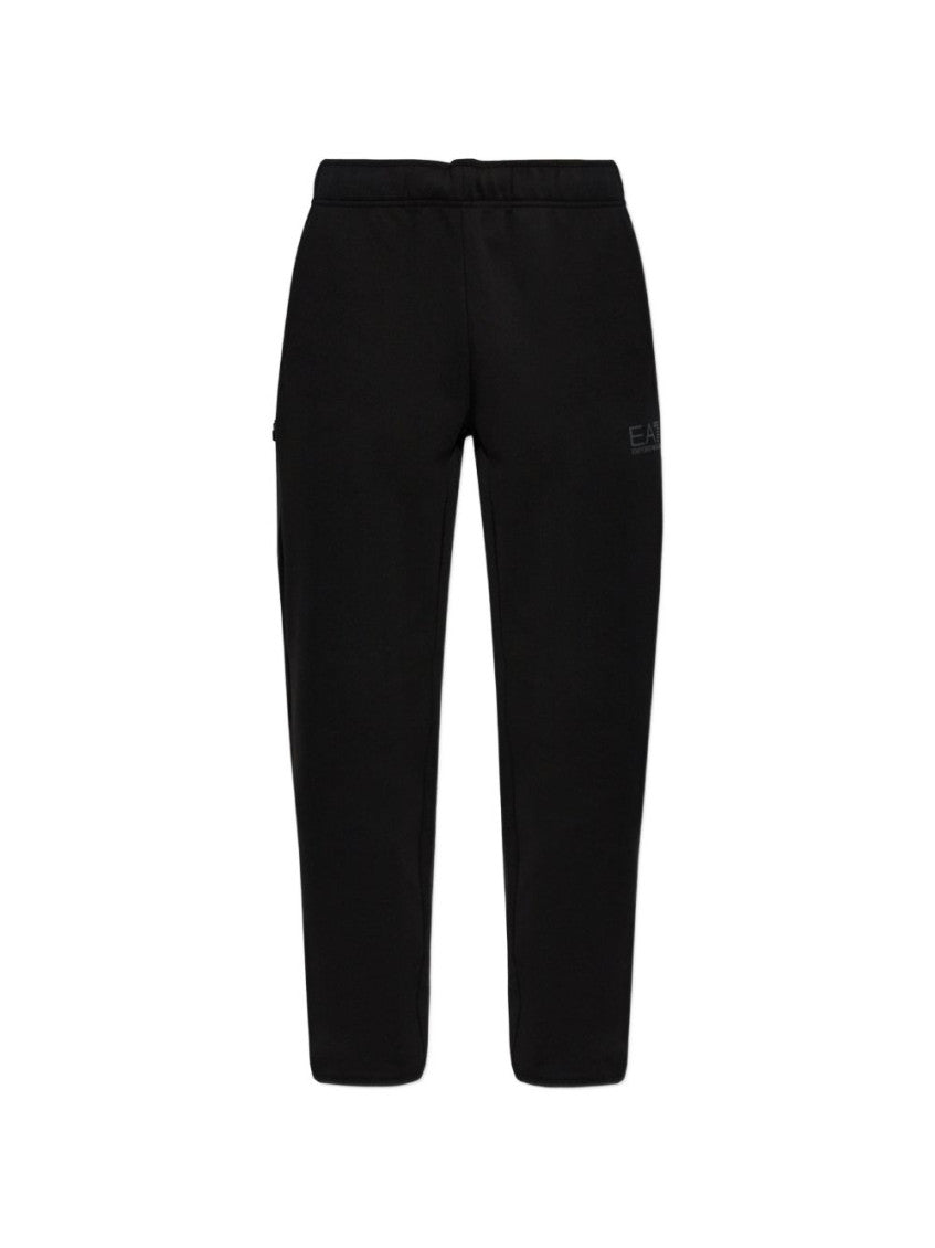 Black Elasticated Sweatpants 1