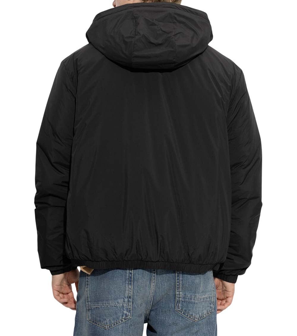 Black Logo Hood Jacket 3