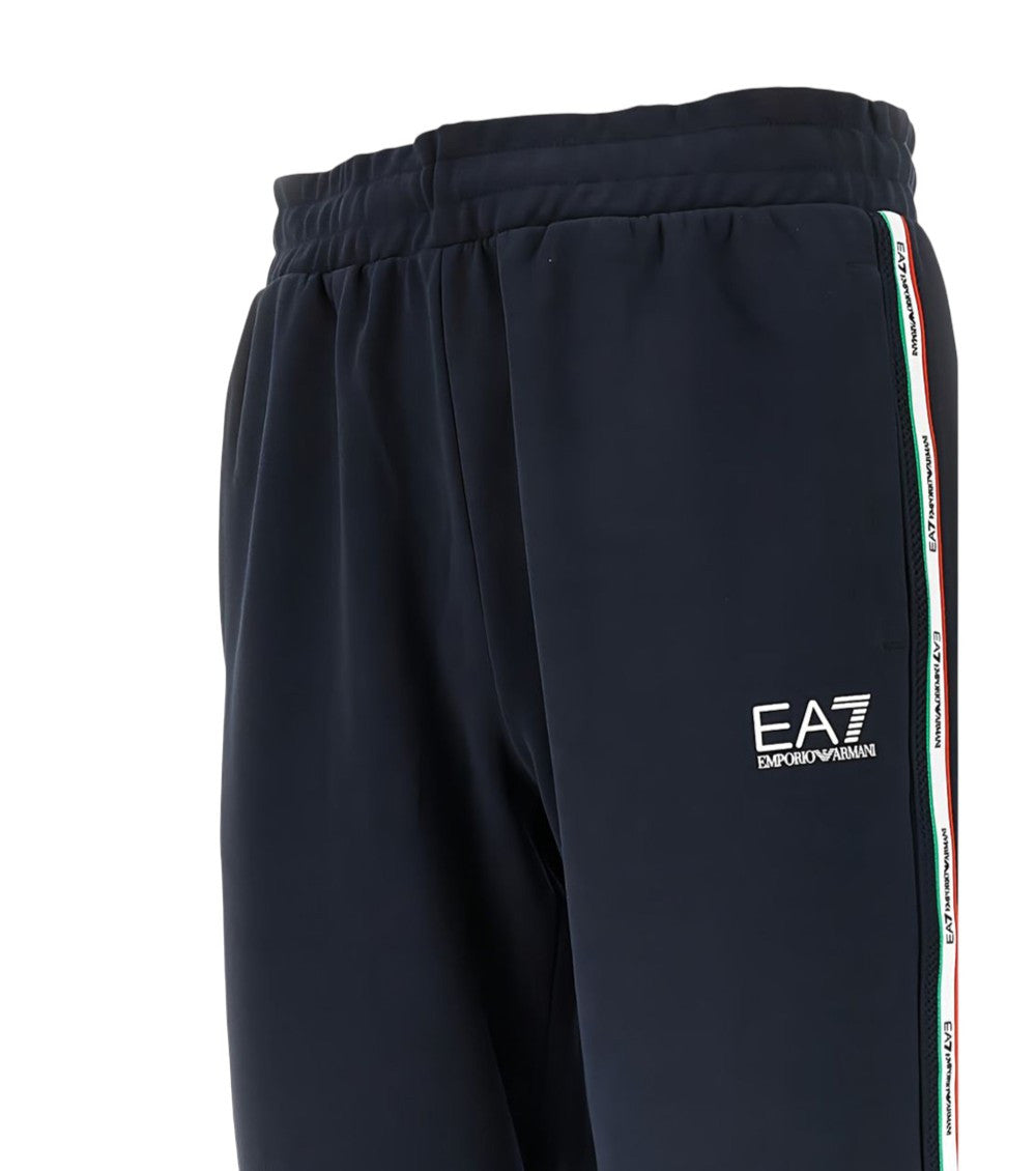 Navy Blue Elasticated Joggers 4