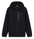 Black Zip Up Logo Hoodie 1