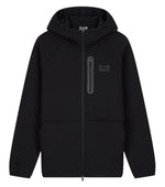 Black Zip Up Logo Hoodie 1