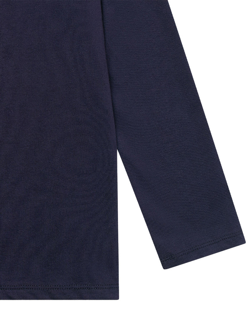 Boys Dark Blue Logo T-Shirt 4