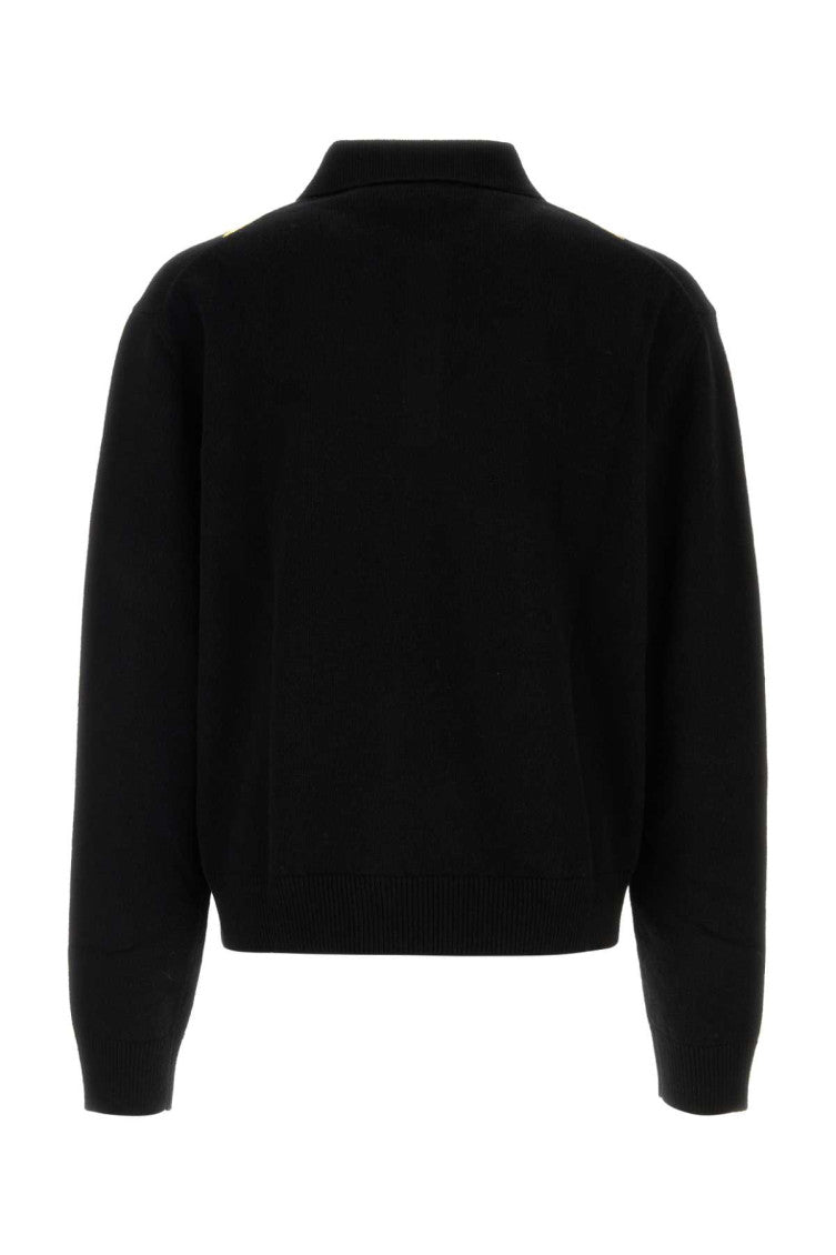 Black Regular Polo Sweater 2