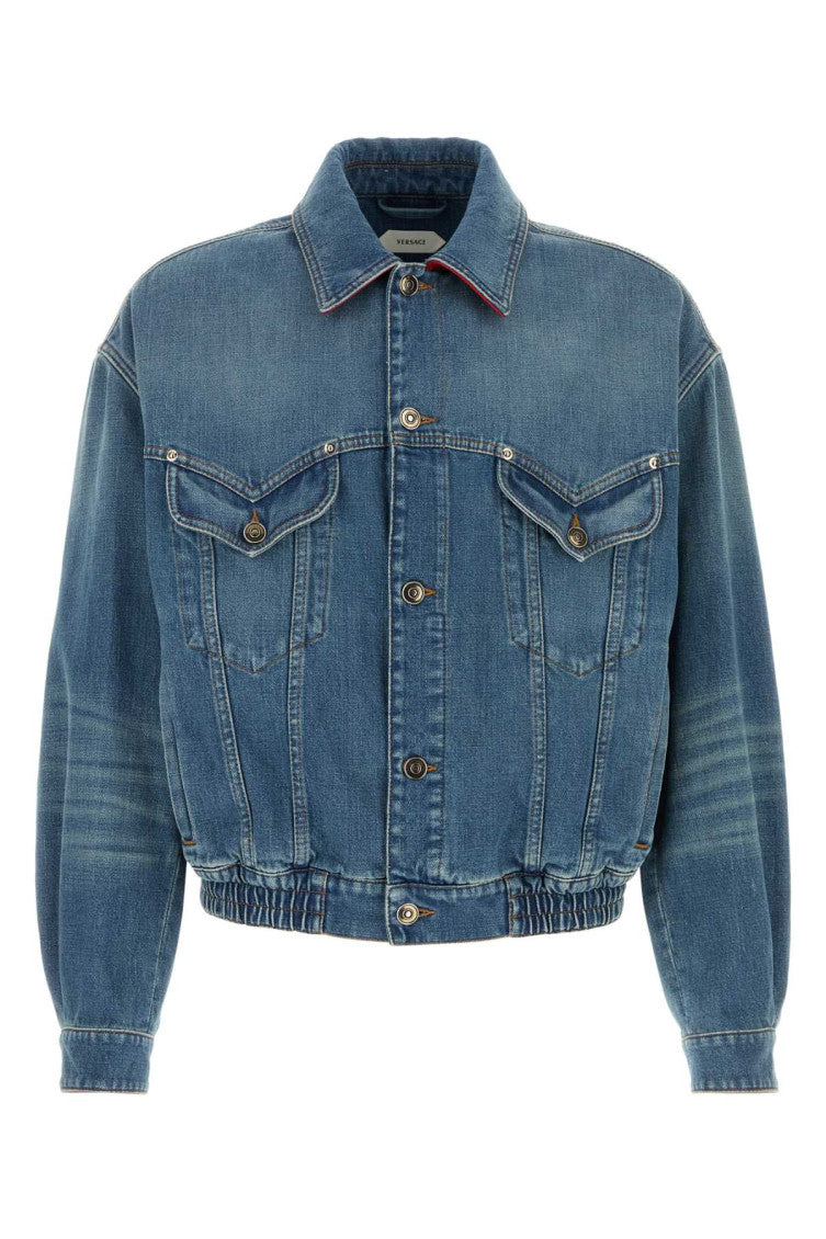 Blue Shirt Collar Jacket 1
