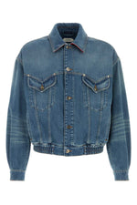 Blue Shirt Collar Jacket 1