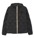 Black Quilted Hood Jacket 1