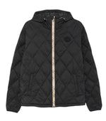 Black Quilted Hood Jacket 1