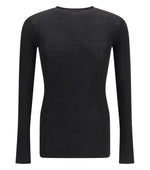 Black Slim Knitted Sweater 1