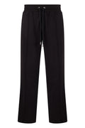 Black Straight Drawstring Trousers 1